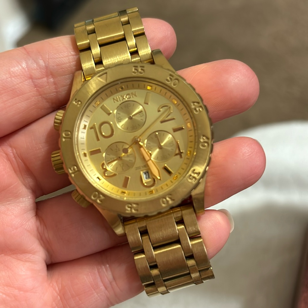 Gold Nixon Watch
